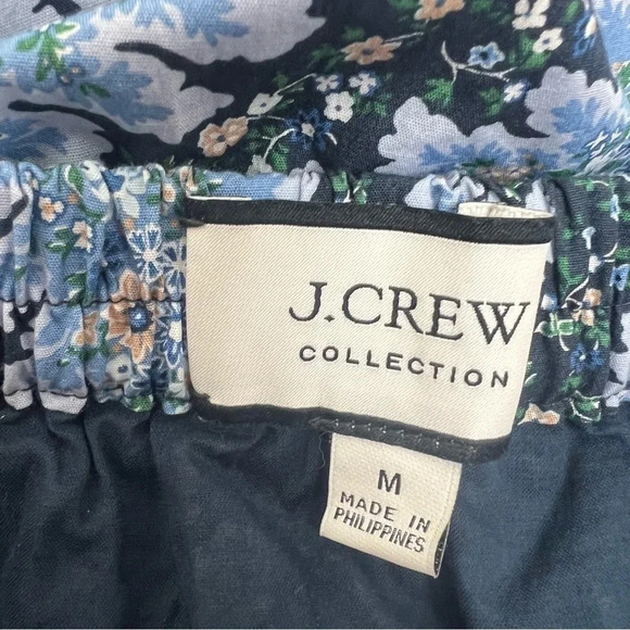 J. Crew Collection Floral Paisley Pull On Cotton Maxi Skirt Size 4 - Picture 8 of 9